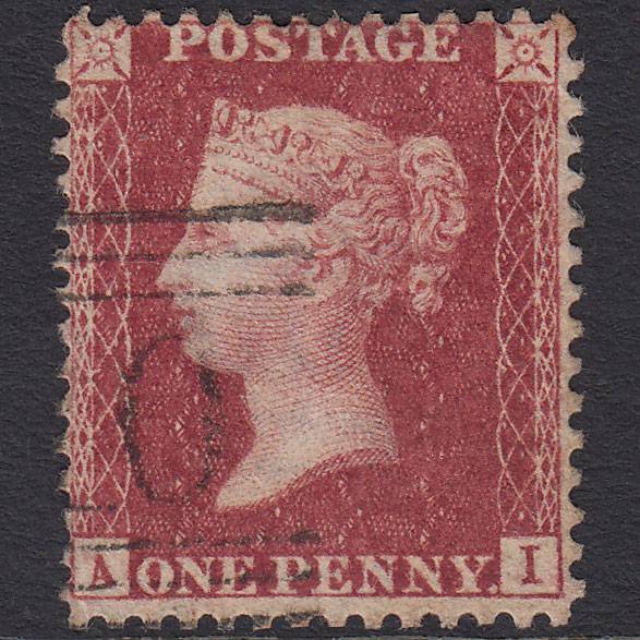 GB QV 1857 1d (Plate 43) SG41-C10(4) AI FU Missing Imprimatur Scotland