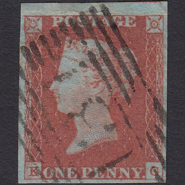 GB QV 1841 1d Red-brown (Plate 87) SG8-B1(1) KG GU 4 Margins Edinburgh 131