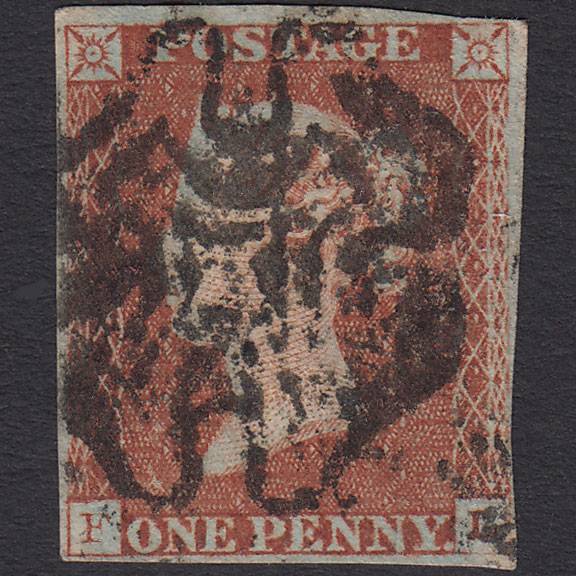 GB QV 1841 1d Red-brown (Plate 25) SG8-B1(1) FL GU Missing Imprimatur 4M MX
