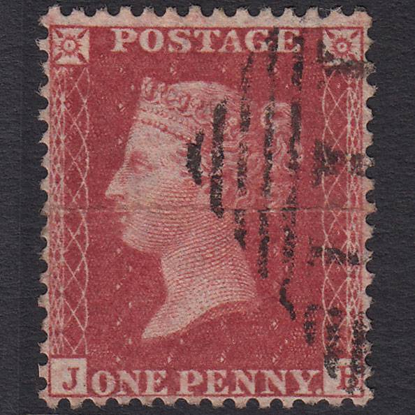 GB QV 1857 1d Deep Rose-red (Plate 49) SG41-C10(4) JB GU Castleblayney 111
