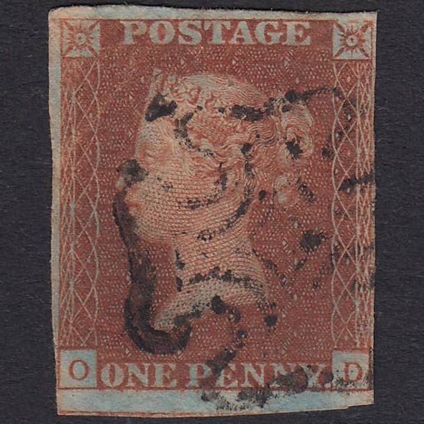GB QV 1841 1d Red-Brown Plate 15 SG8-B1(1) OD GU 4 Margins Maltese Cross
