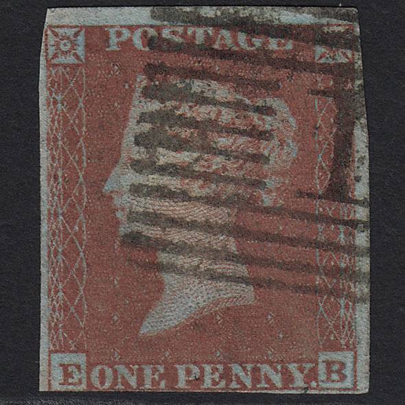 GB QV 1841 1d Red-brown (Plate 150) SG8-B2(1) EB GU in Scotland nr 4 Margins