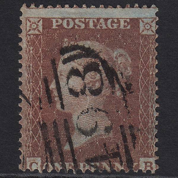 GB QV 1854 1d (Plate 203) SG17-C1(1) CB FU Manchester 498 Horizontal Duplex