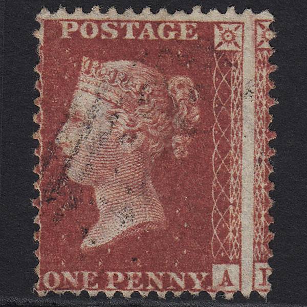 GB QV 1857 1d DP Rose-red (Plate 59) SG41-C10(4) DA VFU Large Misperf