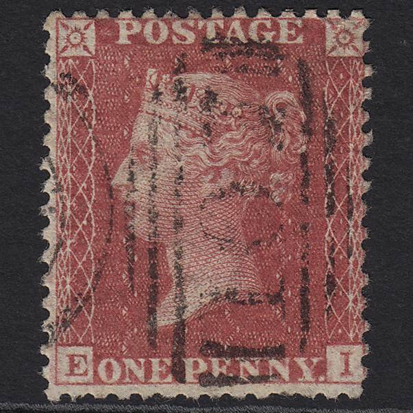 GB QV 1857 1d Rose-red (Plate 61) SG40-C10(1) EI GU Bradford 107