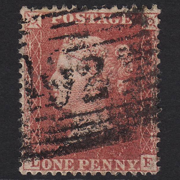 GB QV 1857 1d Rose-red (Plate 60) SG40-C10(1) LF GU Scotland