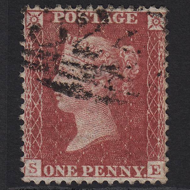 GB QV 1857 1d Rose-red (Plate 55) SG40-C10(1) SE FU
