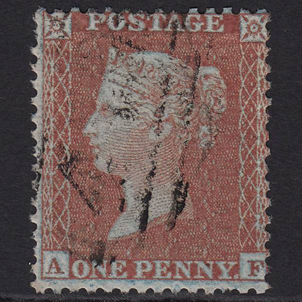 GB QV 1855 1d (Plate 4) SGC6(1) AF GU Missing Imprimatur Framed Reverse