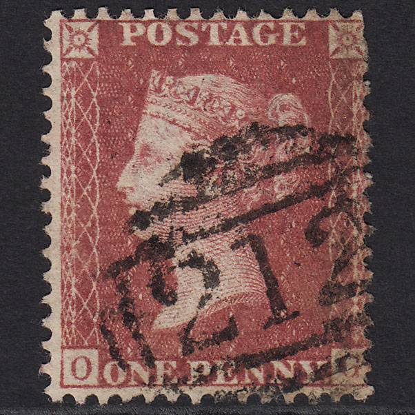 GB QV 1857 1d Rose-red (Plate 38) SG40-C10(1) OG GU Coleford 212