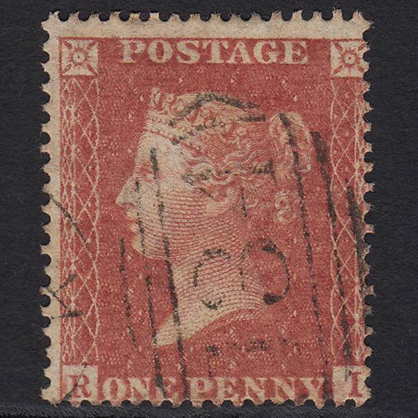 GB QV 1857 1d Rose-red (Plate 42) SG36-C11 RI FU Bristol 134