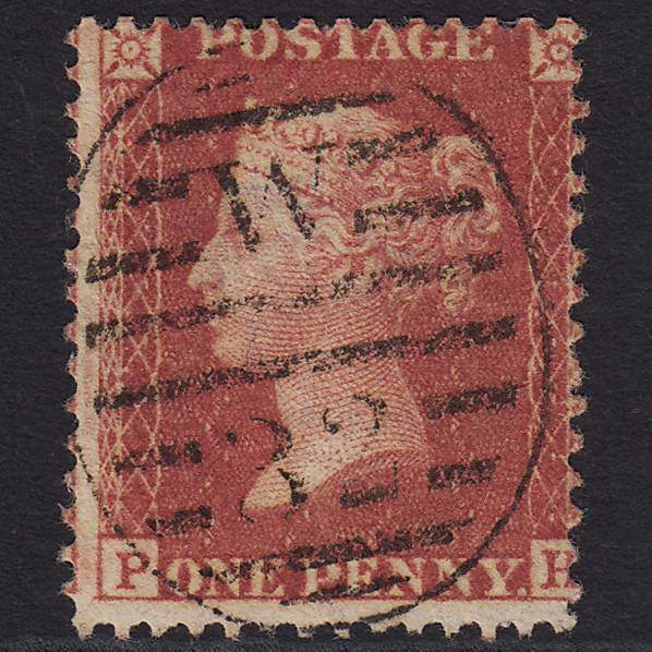 GB QV 1857 1d (Plate 27) SG40-C10(1) PH VFU London D&S W32 Very Well Centred