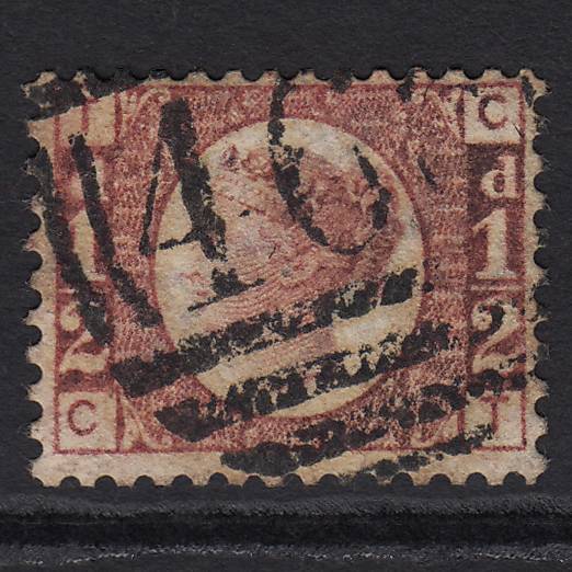 GB QV 1870 1/2d Rose-red (Plate 10) SG48-G4 CT GU