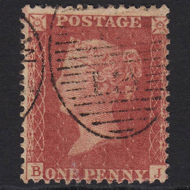 GB QV 1857 1d Rose-red (Plate 66) SG40-C10(1) BJ GU London D&S W13