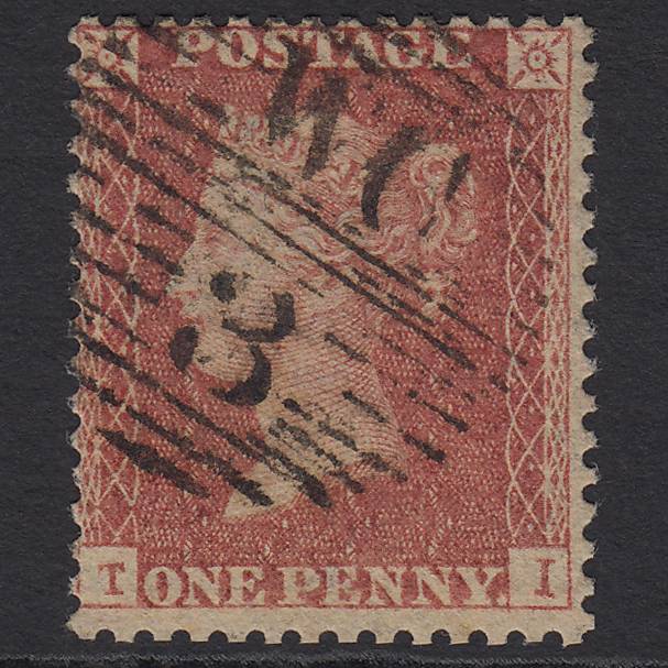 GB QV 1857 1d Rose-red (Plate 44) SG40-C10(1) TI GU London D&S WC3