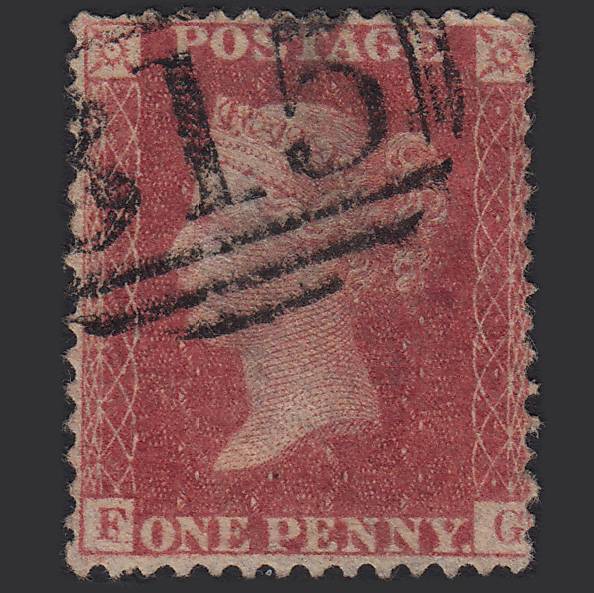 GB QV 1857 1d Rose-red (Plate 56) SG40-C10(1) FG GU