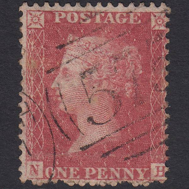 GB QV 1857 1d Rose-red (Plate 52) SG40-C10(1) NH GU Norwich 575 Offset