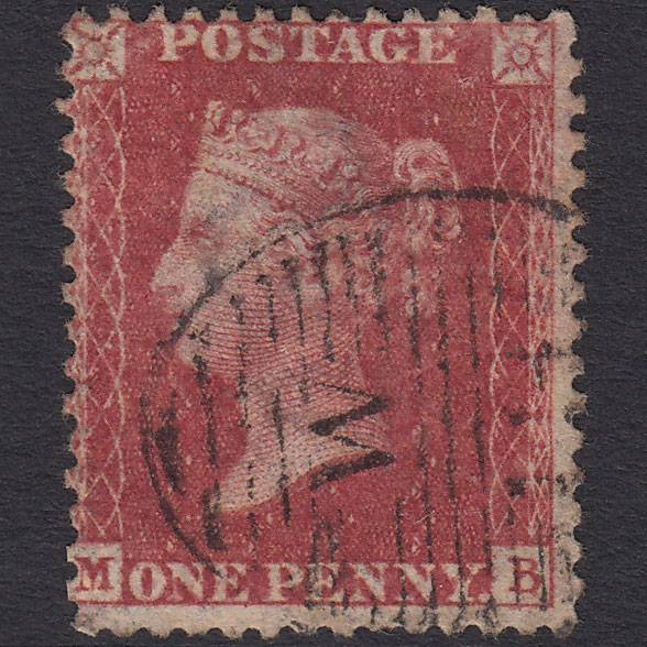 GB QV 1857 1d (Plate 55) SG40-C10(1) Constant Variety MB GU London D&S W13