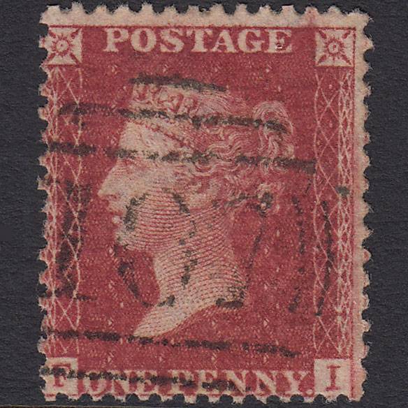 GB QV 1857 1d Rose-red (Plate 49) SG40-C10(1) FI FU Bradford 107