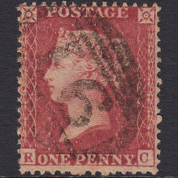 GB QV 1857 1d Rose-red (Plate 46) SG40-C10(1) RC GU Bury ST Edmunds 97