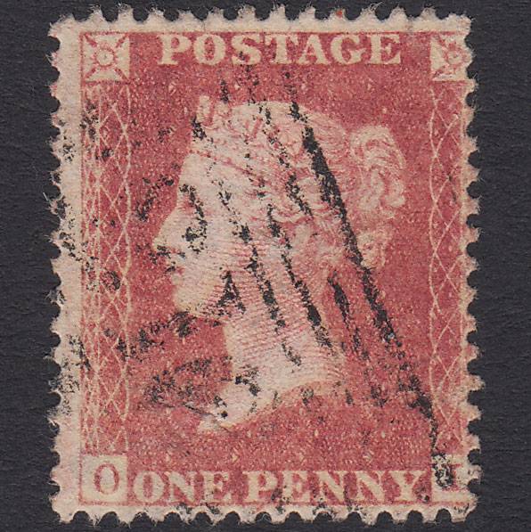 GB QV 1857 1d Rose-red (Plate 47) SG40-C10(1) OL GU Scotland
