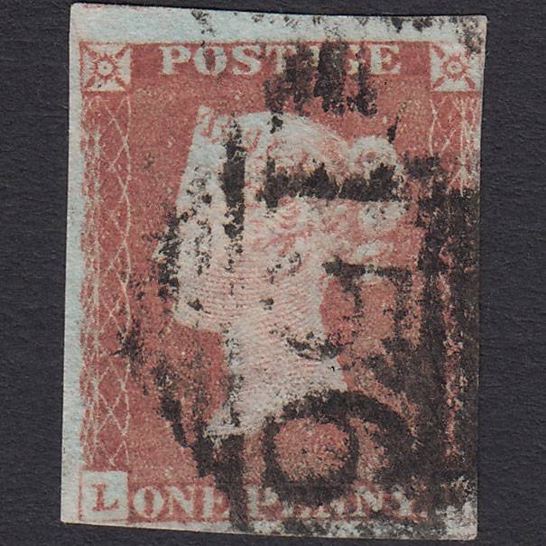 GB QV 1841 1d Red-brown SG8-B1(1) GU Cork 156
