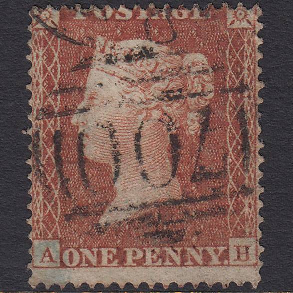 GB QV 1855 1d (Plate 3) SG21-C4(1) AH FU Missing Imprimatur Sheffield 700