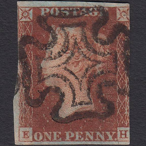 GB QV 1841 1d Deep Red-brown (Plate 19) SG10-B1(4) GUideline EH GU MX
