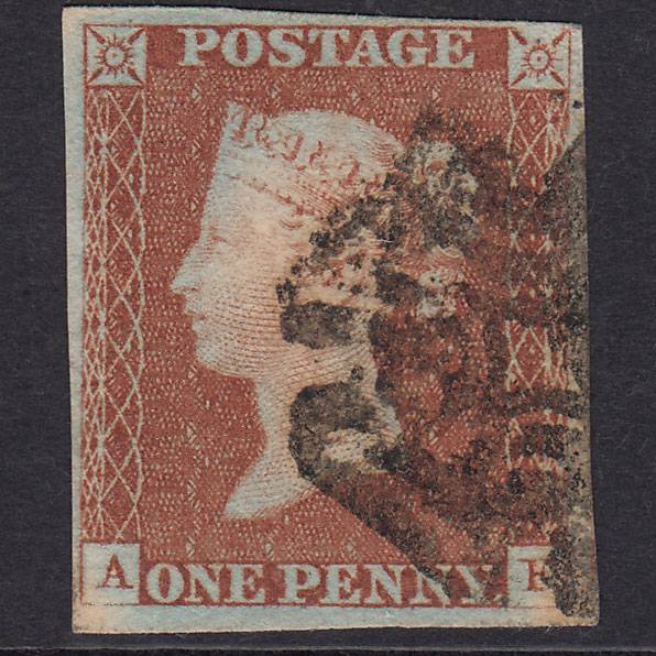 GB QV 1841 1d Red-Brown Plate 26 SG8-B1(1) AF FU Missing Imprimatur 4M MX