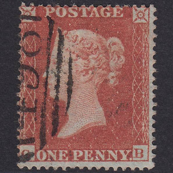 GB QV 1854 1d Red-Brown Plate R3 SG17-C1(1) GB GU Manchester 498