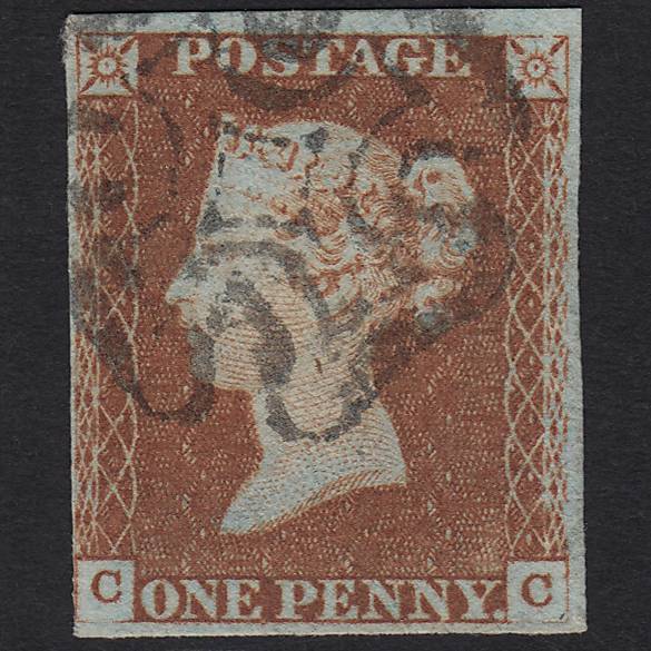 GB QV 1841 1d (Plate 23) SG8-B1(1) CC FU Missing Imprimatur nr 4M Imperf