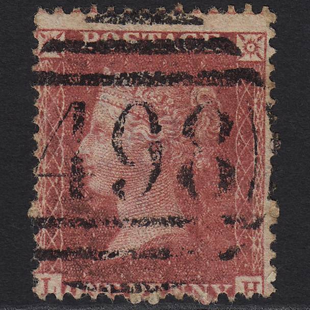GB QV 1857 1d Rose-red (Plate 55) SG40-C10(1) LH GU Manchester 498