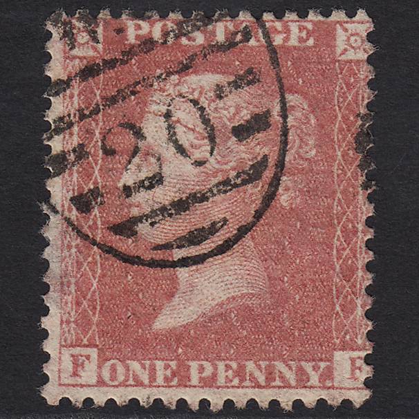 GB QV 1857 1d Rose-red (Plate 47) SG40-C10(1) FF GU London D&S Cancel
