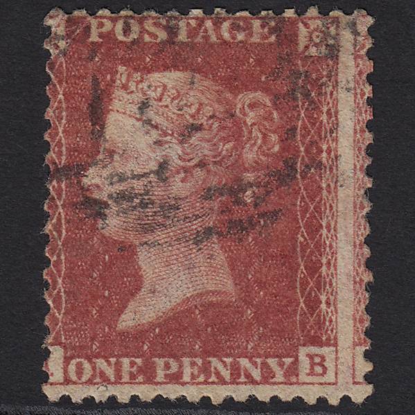 GB QV 1857 1d Rose-red (Plate 62) SG40-C10(1) IB GU Large Misperf