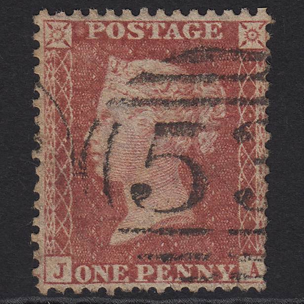 GB QV 1857 1d Rose-red (Plate 55) SG40-C10(1) JA GU Bath 53