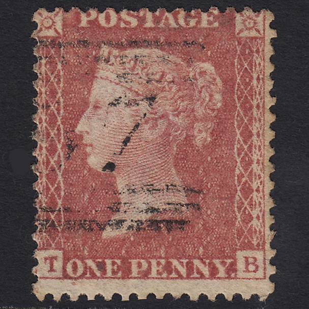 GB QV 1857 1d Rose-red (Plate 52) SG40-C10(1) TB GU Light Cancel
