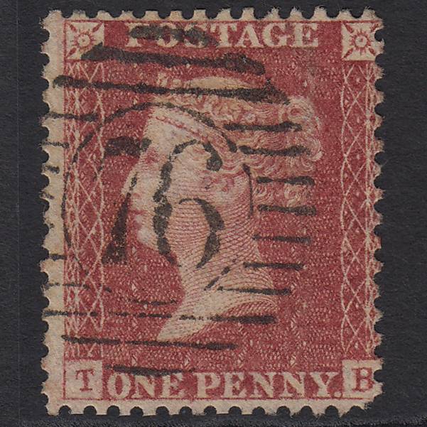 GB QV 1857 1d Rose-red (Plate 43) SG40-C10(1) TB GU London D&S 76