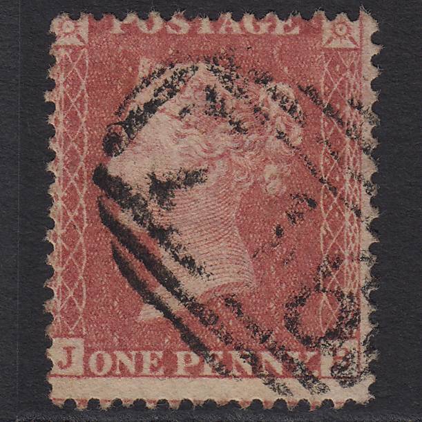 GB QV 1857 1d Rose-red (Plate 27) SG40-C10(1) JB FU Stonham 746 Misperf