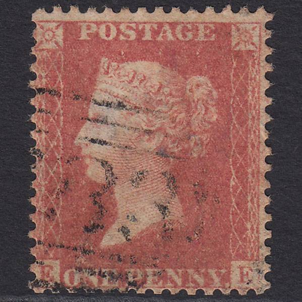 GB QV 1857 1d Pale Rose (Plate 39) SG39-C10(3) EF GU
