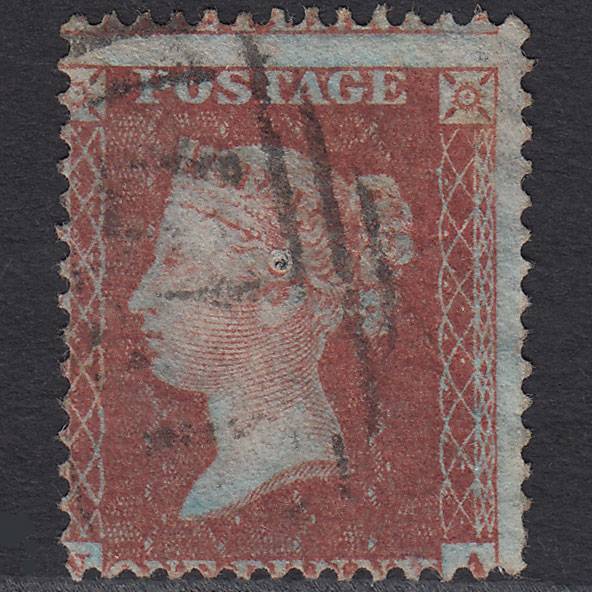 GB QV 1855 1d (Plate 15) SG24-C3(1) NA PU Cheltenham 177 Misperf Pinhole