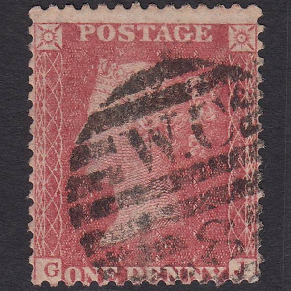 GB QV 1861 1d Rose-red Plate R16 SGC13(3) GJ GU London D&S WC8
