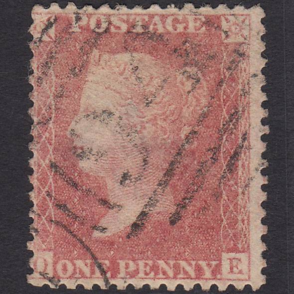 GB QV 1857 1d Pale Rose (Plate 39) SG39-C10(3) OE GU Boston 94