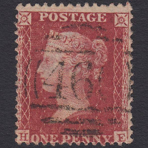 GB QV 1857 1d Rose-red (Plate 59) SG40-C10(1) HE FU Liverpool 466