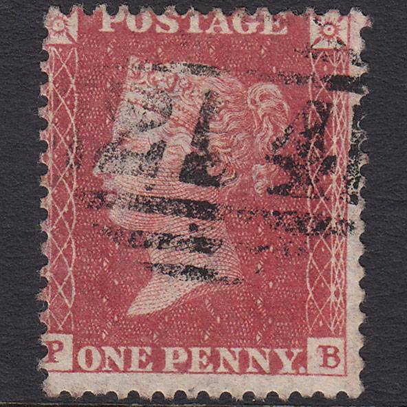 GB QV 1857 1d (Plate 56) SG40-C10(1) PB FU 6.5 Cullompton 214 Misperf
