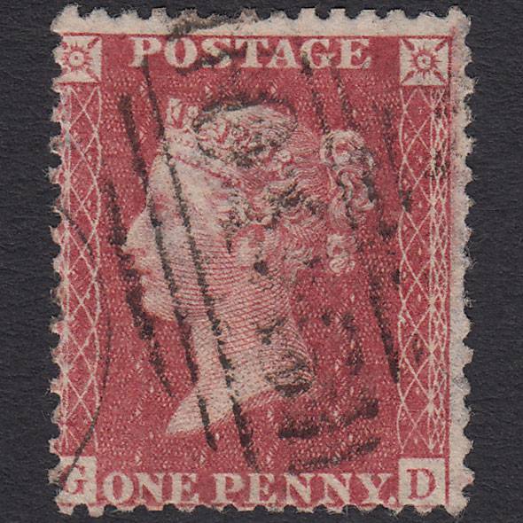 GB QV 1857 1d Rose-red (Plate 27) SG40-C10(1) GD GU York 930