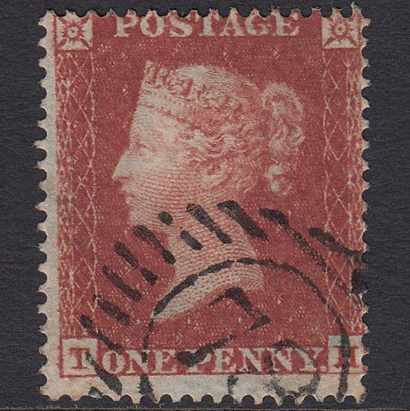 GB QV 1854 1d Red-brown (Plate 179) SG17-C1(1) TH FU London D&S 78