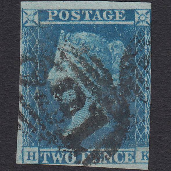 GB QV 1841 2d Blue (Plate 4) SG14-E1(2) HK GU Chelmsford 169
