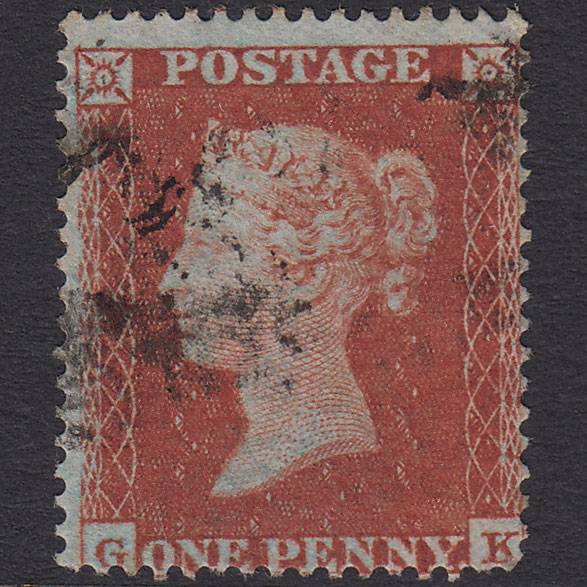 GB QV 1854 1d Red-brown SG17-C1(1) GK FU
