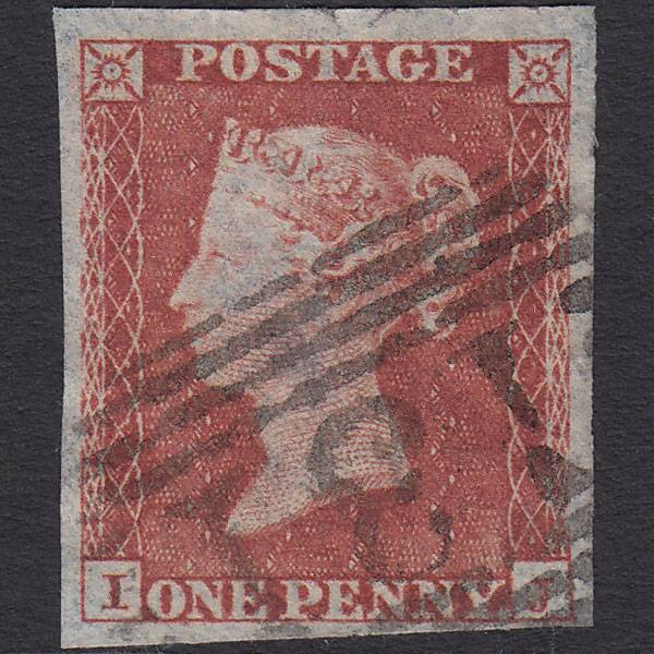 GB QV 1841 1d (Plate 163) SG8-B2(1) IJ FU 4M Edinburgh 131 Thin Paper
