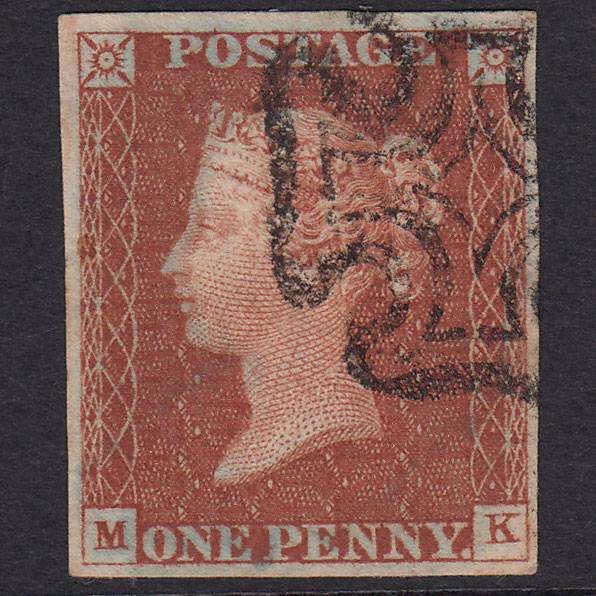 GB QV 1841 1d Red-Brown Plate 31 SG8-B1(1) MK VFU 4 Good Margins MX