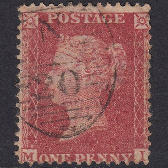 GB QV 1857 1d Rose-Red Plate 36 SG40-C10(1) MI GU London D&S N20